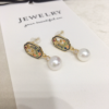 Unique Rose-Oriental Serenity Pearl Earrings