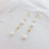 Unique Rose-Elegant Long Chain Pearl Earrings