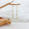 Unique Rose-Elegant Long Chain Pearl Earrings