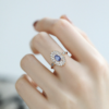 Unique Rose-Celestial Eye Ring – The Gaze of the Universe