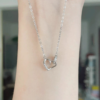 Unique Rose-Heart Ring Necklace