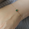 Unique Rose-Emerald Grace Bracelet