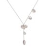 Blush Petal Baroque Pearl Y Necklace