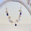 Amethyst & Pearl Vintage Teardrop Necklace